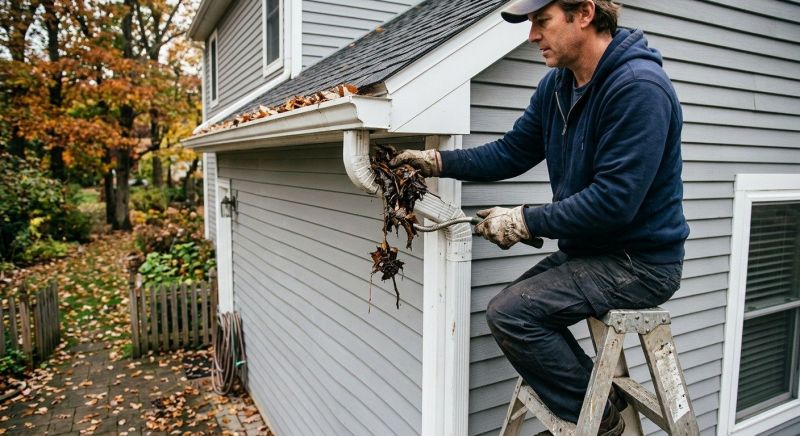 Downspout Blockage Removal in Richmond, VA