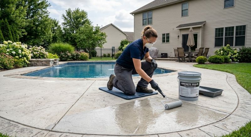 Pool Patio Sealing in Kansas City, KS